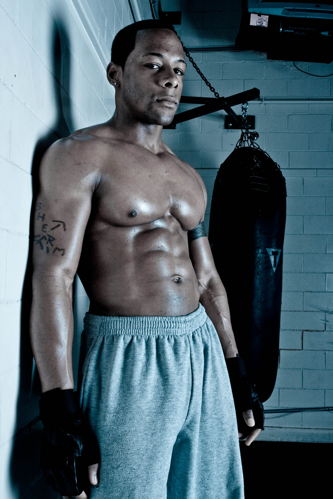 Male model photo shoot of Philbert Photography in WRAMC Gym MD