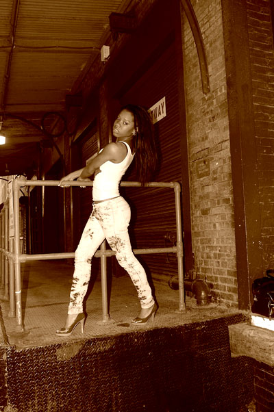 Female model photo shoot of lenise wills by C O E in Chelsea Piers, NY