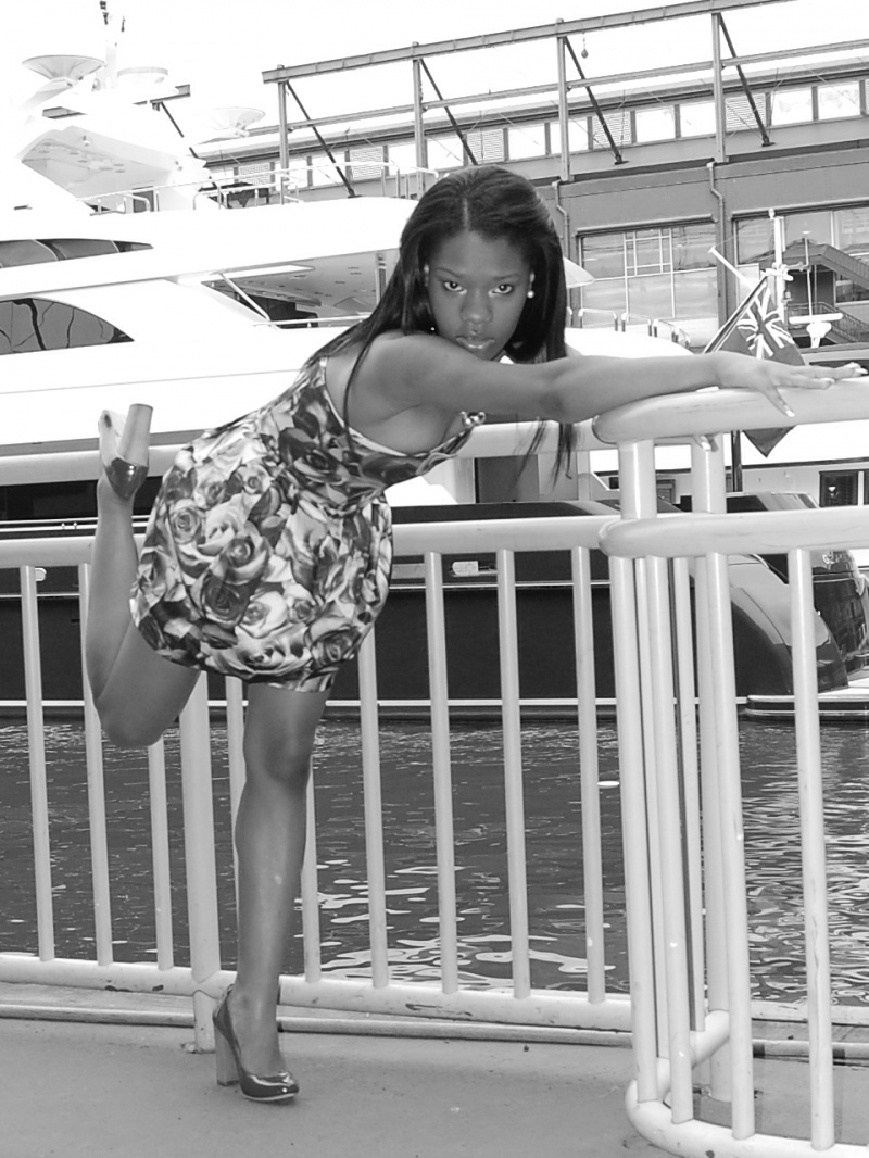 Female model photo shoot of lenise wills in Chelsea Piers, NY