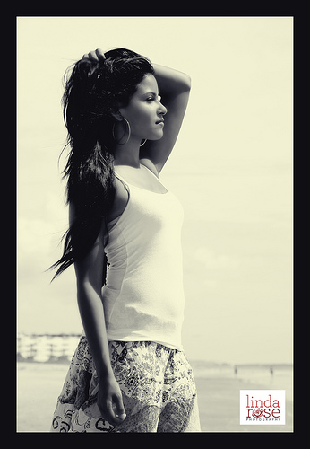 Female model photo shoot of Linda Rose Photography in Cocoa Beach, FL