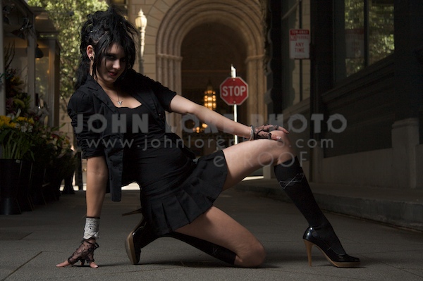 Female model photo shoot of Caitlyn McCormick in some alleyway, San Francisco, CA