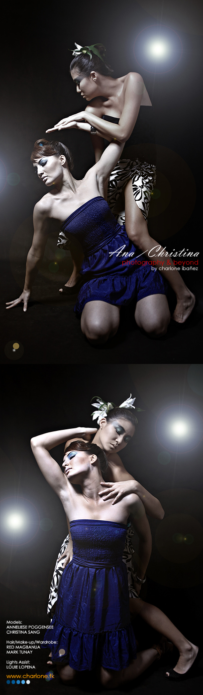 Male and Female model photo shoot of charlone ck Ibanez, Christina Sang and Anneliese P