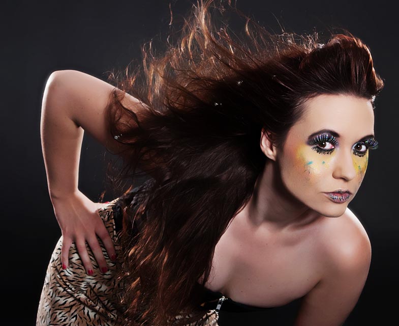 Female model photo shoot of ashley wright make up and laurajane cross by Deborah Selwood