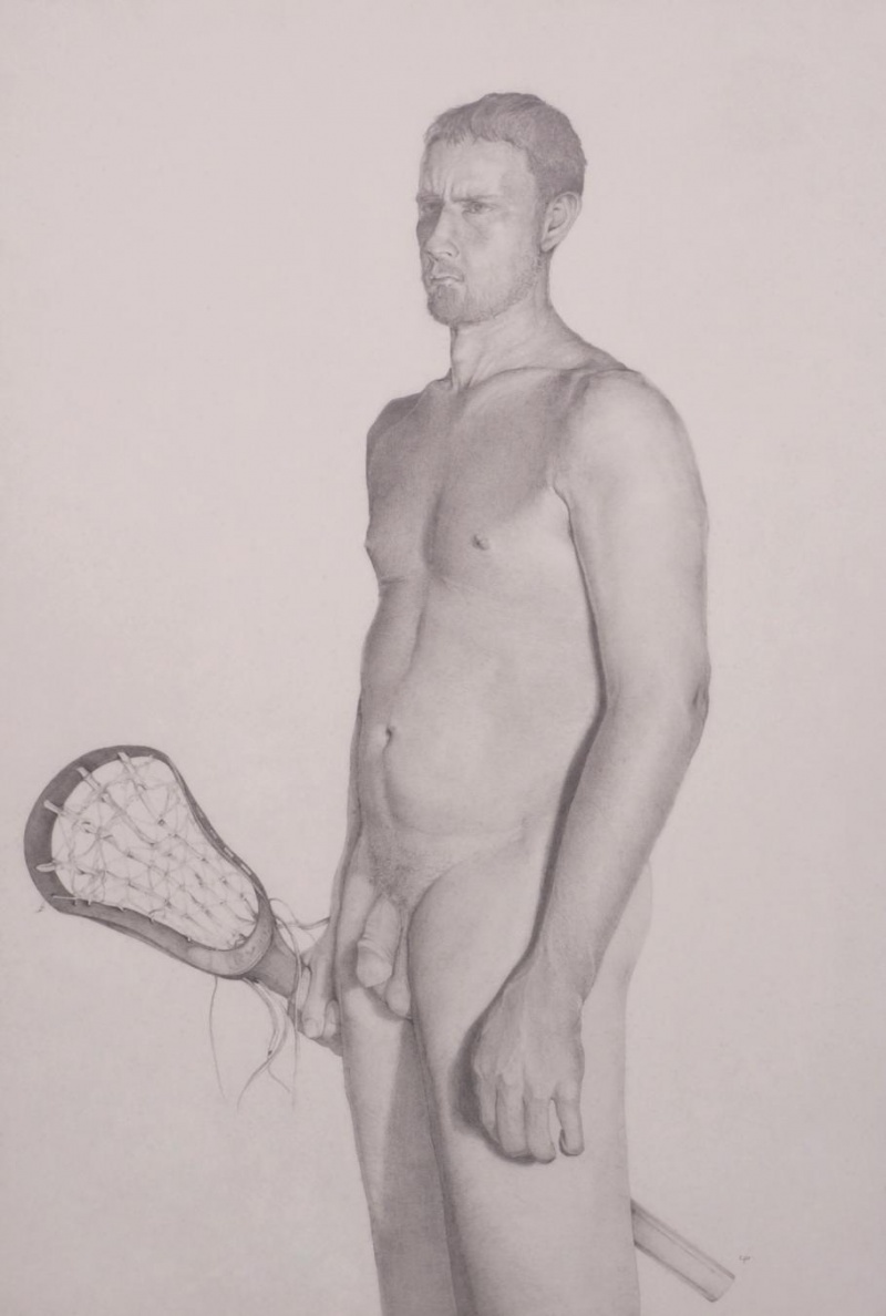 Male model photo shoot of Worcester Atelier in Pencil study: 40hrs+ of model time - Athlete series