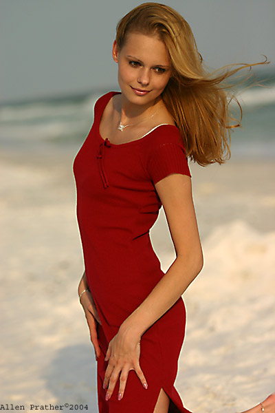 Female model photo shoot of Monika White in Destin, FL