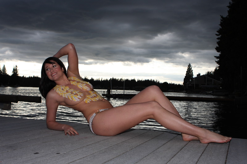 Female model photo shoot of Miz Lynn by William Browning in Lake Tapps, Wa, makeup by Cast of Thousands