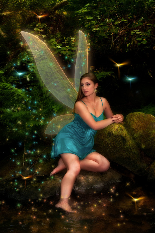 Male and Female model photo shoot of Fairy Light Play and Chelsey M Williams in Sweet Creek, OR
