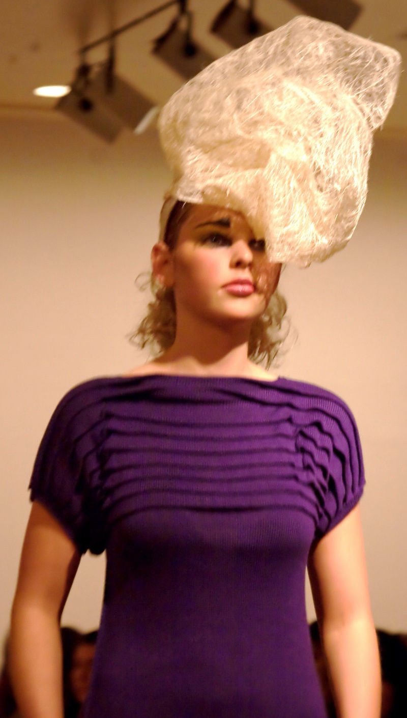 Female model photo shoot of Tonya Gross Millinery in champaign, il
