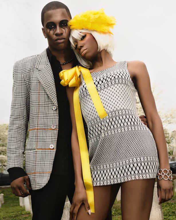 Male and Female model photo shoot of FaceFabulous MUA , Dominique Edwards and QianaNichol by UNI Photography in Oakland Cemetary, Atlanta, GA, wardrobe styled by CoD Fashions LLC, makeup by FaceFabulous MUA 