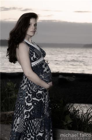 Female model photo shoot of Preggers R by falco in Seahurst Park, makeup by Glitter Puss