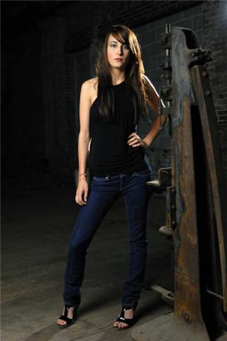 Female model photo shoot of MoriahD in Warehouse shoot-STL