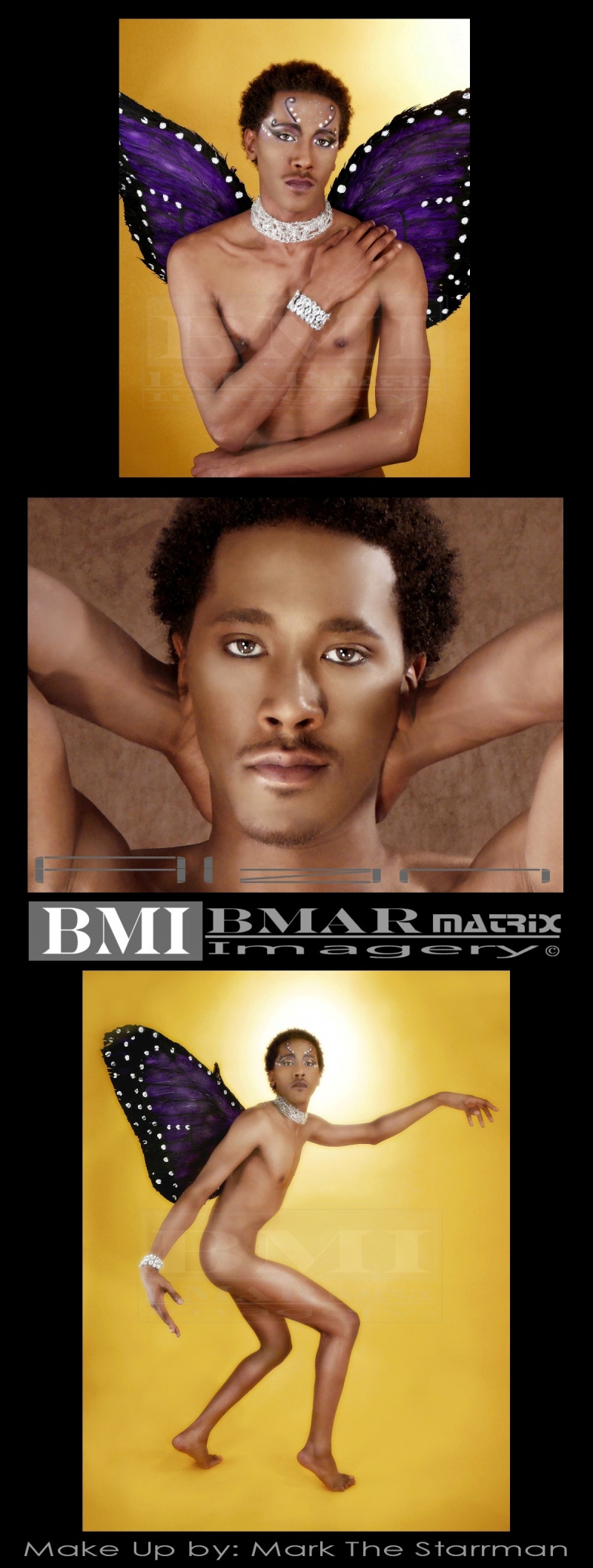 Male model photo shoot of Bmar Matrix Imagery in Pasadena, CA, makeup by MARK THE STARRMAN