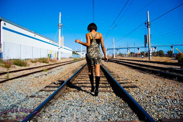 Female model photo shoot of Dejah Venise by Think Up Hair