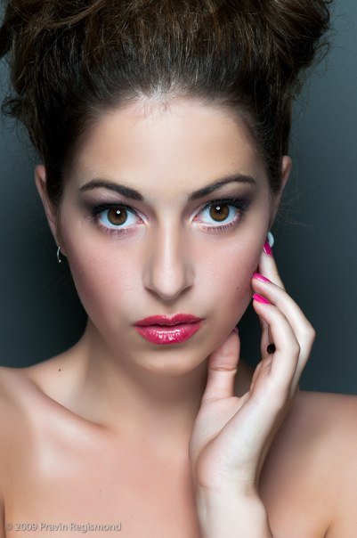 Female model photo shoot of Ashley28 by KitKat Photo in Studio, Toronto, ON, makeup by Tobie Mathew