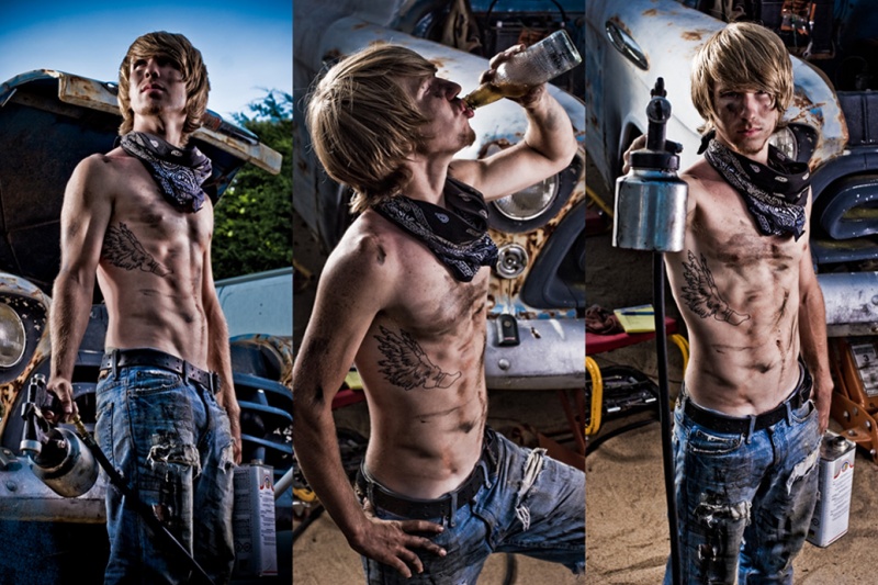 Male model photo shoot of Chris Brinlee Jr in Mena, AR
