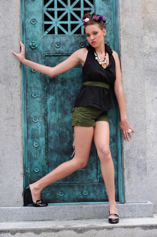 Female model photo shoot of Sheila J by RV-Images, clothing designed by MorgannOdell