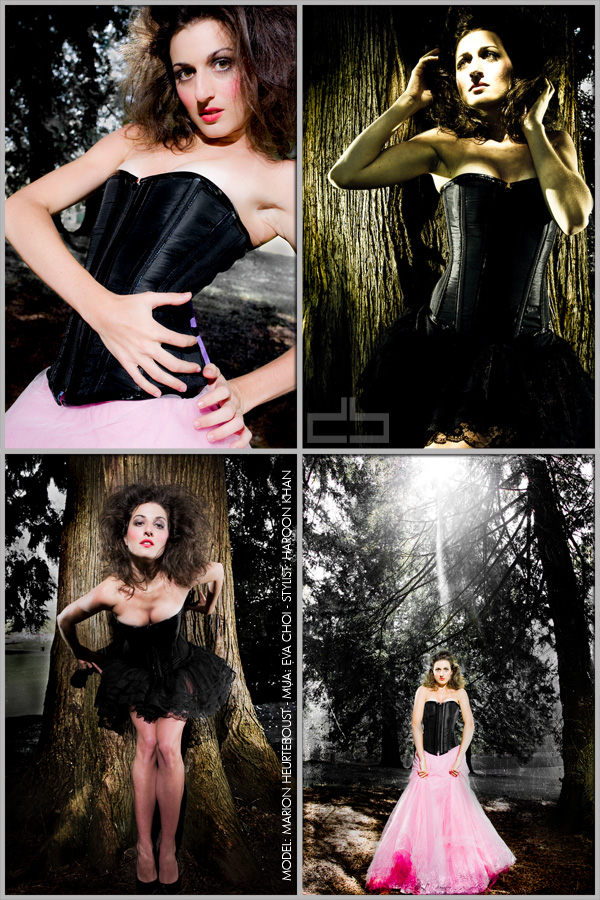 Female model photo shoot of eva_choi and - Marion - by Dallas B in Stanley Park, hair styled by Haroon Khan
