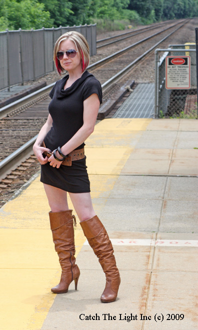 Male model photo shoot of Catch The Light  in Mahwah Train station 