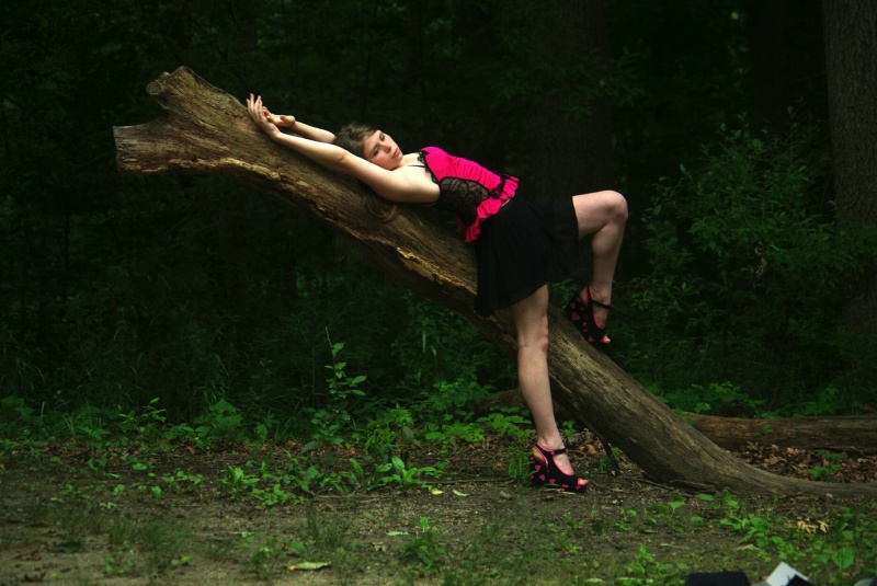 Male and Female model photo shoot of NuevoPictures and Mel Heflin in Patapsco State Park