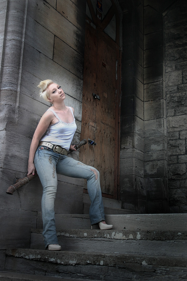 Female model photo shoot of LauraNikisher and Courtz C in Downtown Niagara Falls