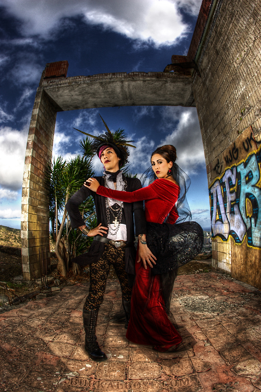 Female and Male model photo shoot of JAM Design Concepts, Sarah Emiko and Caleb Shinobi by Buckaloose Photography in It's a Secret :), makeup by Mia Moriguchi