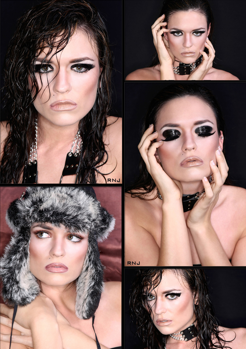 Female model photo shoot of L E S L I E pinck in Columbus, makeup by Shon-Sanks