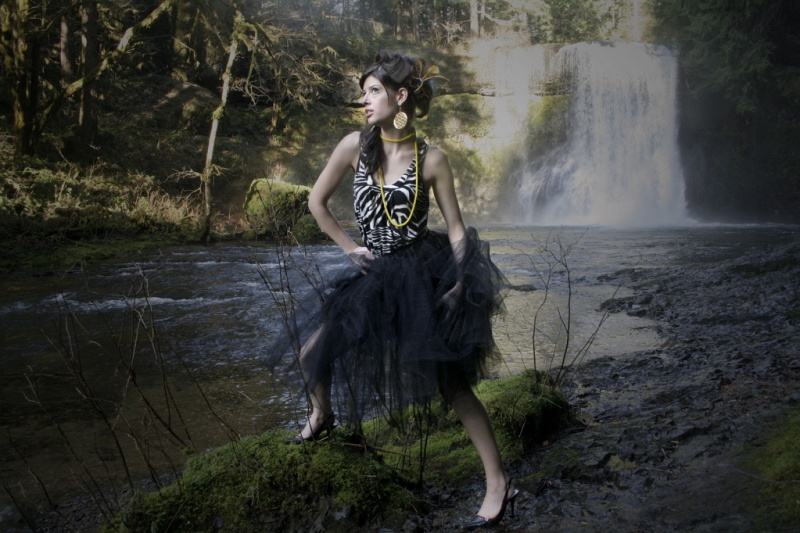 Female model photo shoot of Styling by Shizu and -Janie- by dryrain STUDIO in Silver Falls, OR