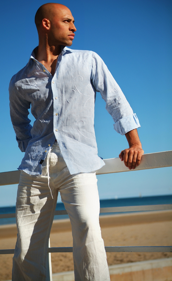 Male model photo shoot of johngrantphotography in Beach