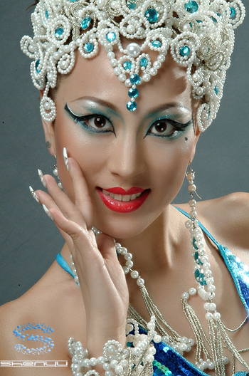 Female model photo shoot of ShenYu MUA in Shanghai,CN