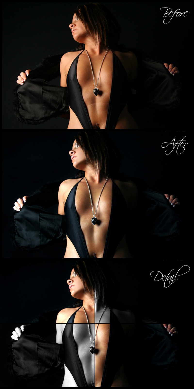 Male and Female model photo shoot of ATD Photo Retouching and Jezebel Ink by Caliber Photography