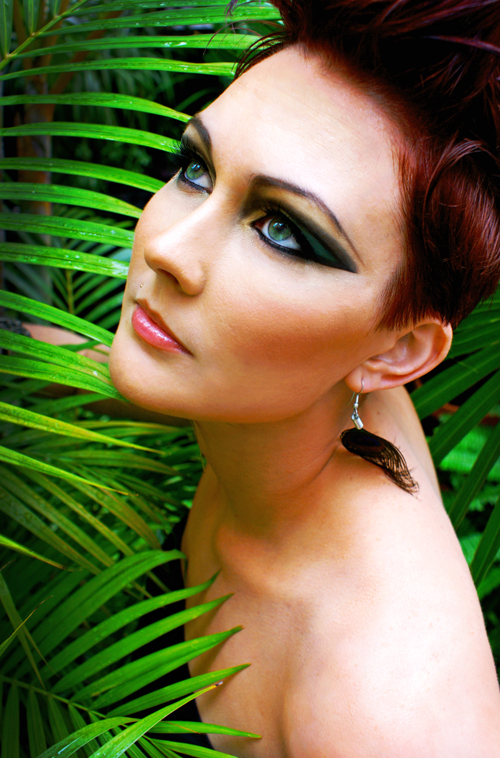 Female model photo shoot of Artist Jessica Marshall, makeup by Chereine Waddell and Casey Gore