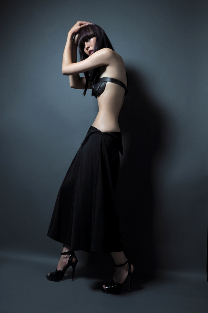 Female model photo shoot of amikoko by Vigilante in The Lab, wardrobe styled by ABU ORIGINAL