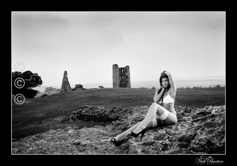 Male and Female model photo shoot of Nick Bunton Photography and AMY IRVINE in Hadleigh Castle