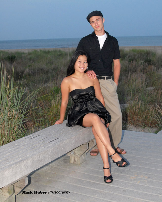 Male and Female model photo shoot of Mark Huber Photography and EdenL in Virginia Beach, VA Oceanfront