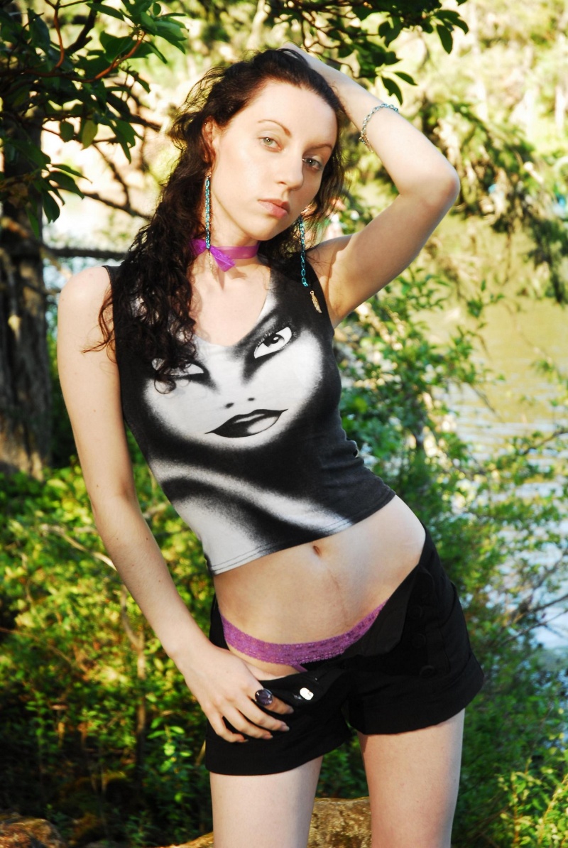 Female model photo shoot of Eden Celeste in Thetis Park in Victoria, BC