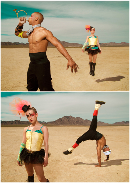 Male and Female model photo shoot of Burak Angunes, Industrielle and Leo Santos in Las Vegas, hair styled by LIPPSSTIX , makeup by MDM Artistry, clothing designed by Jenny Leigh Du Puis