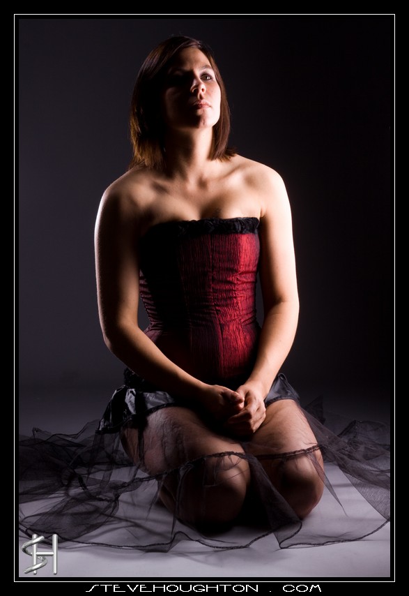 Female model photo shoot of Double J Corsets by Steve Houghton