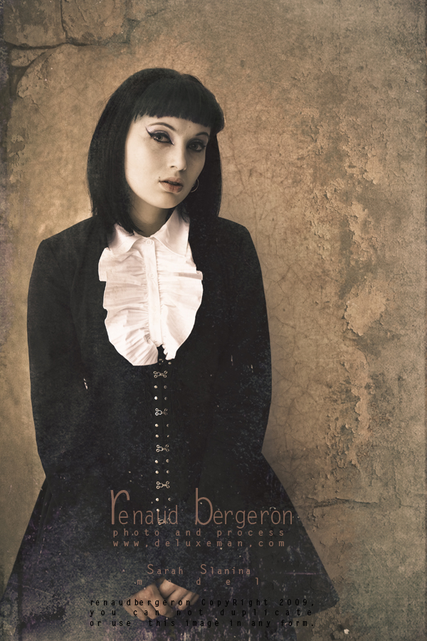 Female model photo shoot of Sarah Superstition by Deluxeman in studio