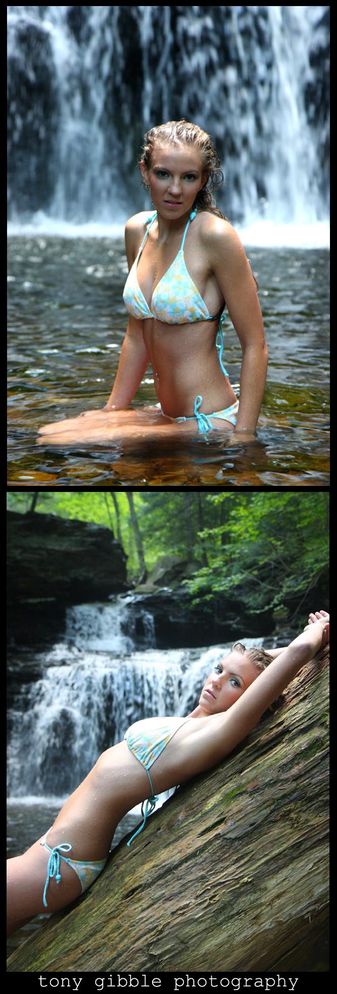 Male model photo shoot of tony gibble photography in Waterfall Shoot June 29th, makeup by Stacey Steffes