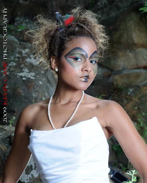 Female model photo shoot of Deitra Laniece by Kevin Camp Photography in Zink Park, makeup by Olivia Rosas