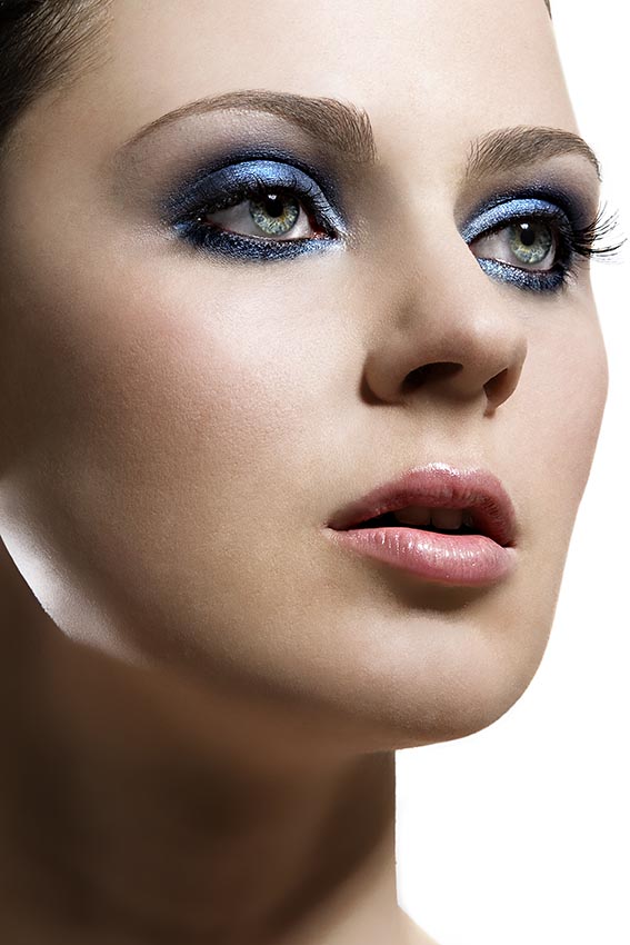 Female model photo shoot of Olya B by Marty Lochmann, makeup by simone cozens