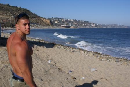 Male model photo shoot of Tanner Parkes in Topanga Beach, California