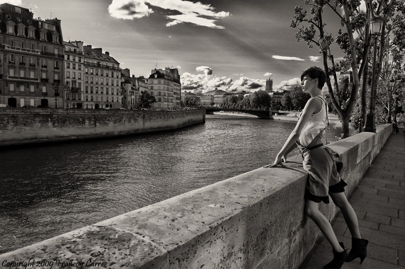 Male and Female model photo shoot of Francois Carrez and Daria S in Paris  (Take#3)