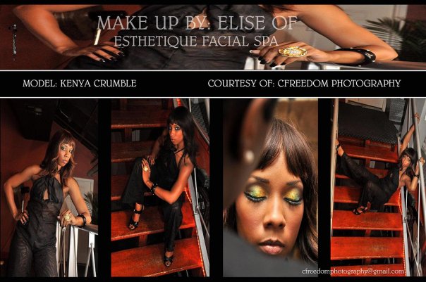 Female model photo shoot of Art of Makeup by Elise and kenya crumble