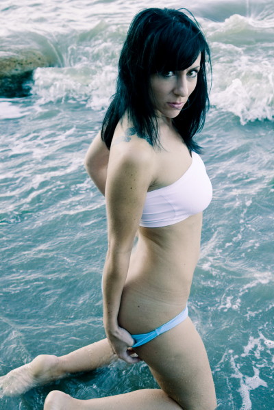 Female model photo shoot of aka Veronica in the beach