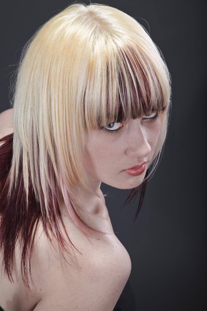Female model photo shoot of WarPaint Hair and MJ Watz by cody conrad