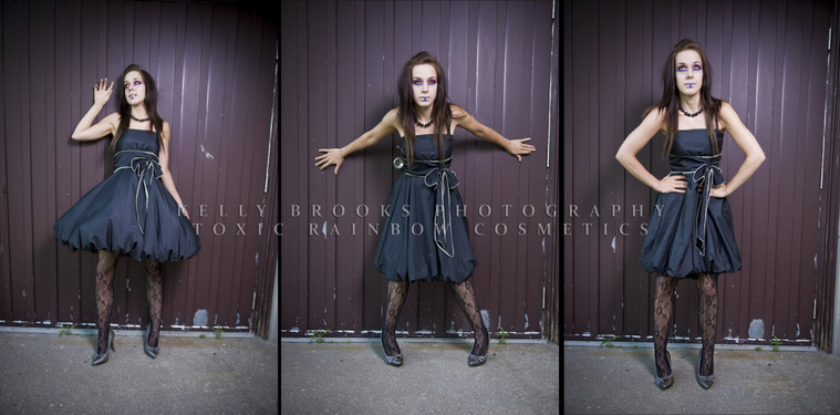 Female model photo shoot of ToxxicRainbowCosmetics by KellyBrooks Photography in Hamilton, Ontario