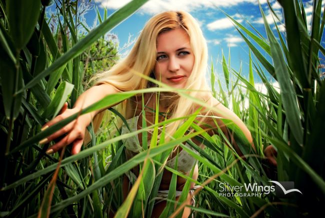 Female model photo shoot of olgaNY by Tim Baker- Silver Wings
