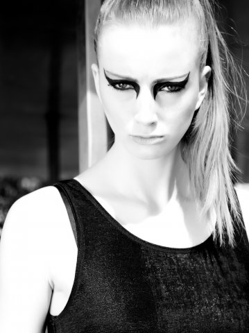 Female model photo shoot of Natallya by Steve Alkok, makeup by Cole Riccio