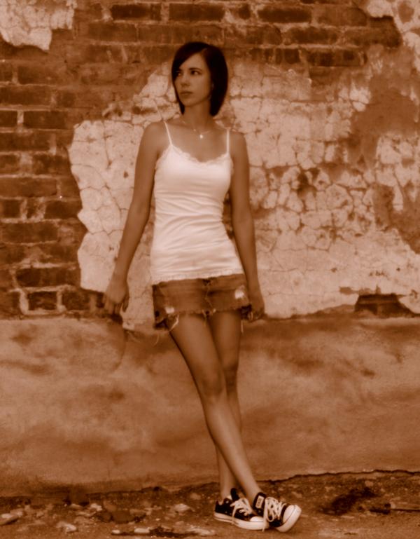Female model photo shoot of Brandy G by Carolina Freelance in Downtown Asheville, NC